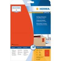 HERMA Farbige Etiketten 4562 Rot Rechteckig 105 x 148 mm 20 Blatt à 4 Etiketten