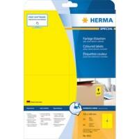 HERMA Farbige Etiketten 4561 Gelb Rechteckig 105 x 148 mm 20 Blatt à 4 Etiketten