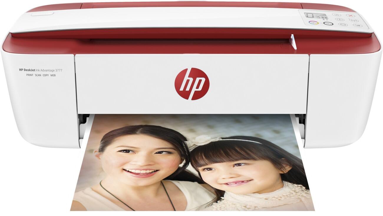 HP Deskjet 3764 Farb Tintenstrahl Multifunktionsdrucker DIN A4 Rot, Weiß T8X27B#629