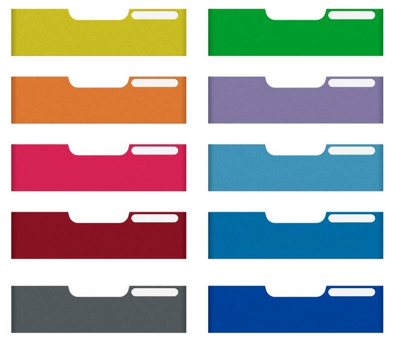 Exacompta Classic Frontplatte Kunststoff Färbig sortiert 16 x 29 x 5 cm