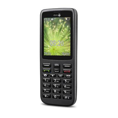 Doro 5516 2 Megapixel 6,1 cm (2,4 Zoll) MicroSIM Mobiltelefon Mobiltelefon Schwarz