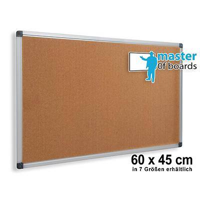 Master of Boards Kork-Pinnwand mit Alurahmen 60x45 cm