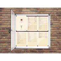 Office Marshal Schaukasten Exklusiv Silber für 6 x A4