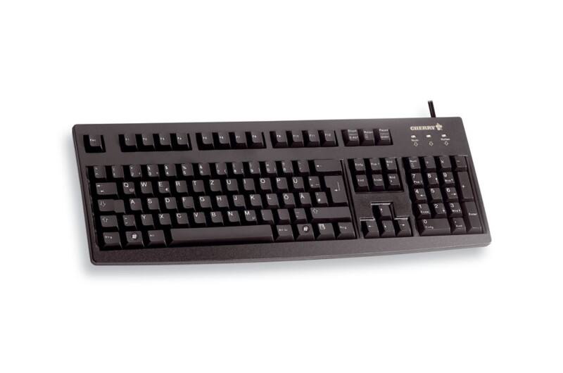CHERRY Tastatur G83-6105 G83-6105LUNDE-2 Verkabelt Schwarz QWERTZ (DE)