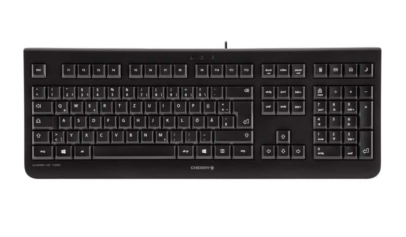 Cherry tastatur kc 1000 qwertz schwarz kabelgebunden