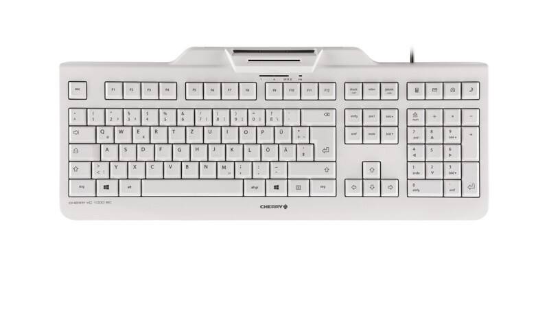CHERRY Tastatur KC 1000 SC JK-A0100DE-0 Verkabelt Grau QWERTZ (DE)