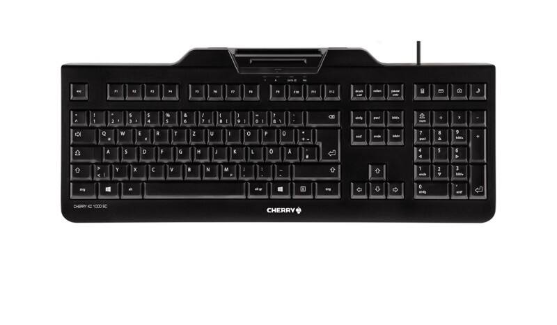 CHERRY Tastatur KC 1000 SC JK-A0100DE-2 Verkabelt Schwarz QWERTZ (DE)