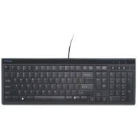 Kensington Tastatur SlimType 72357 K72357DE Schwarz QWERTZ (DE)