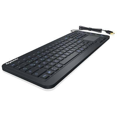 KeySonic Ergonomische Tastatur KSK-6231INEL 28093 Verkabelt Schwarz QWERTZ (DE)