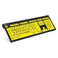logickeyboard Tastatur XL Print NERO LKB-LPBY-BJPU-DE Verkabelt QWERTZ