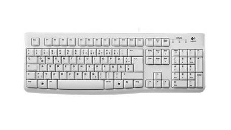 Logitech Tastatur K120 920-003626 Verkabelt Weiß QWERTZ (DE)