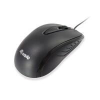 equip Optische USB Kabelgebundene Maus Beidhändig 1.25 m Kabel Schwarz