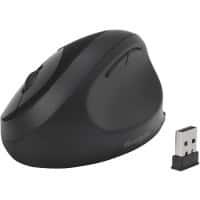 Kensington Pro Fit Dual Kabellose Ergonomische Maus K75404EU Optisch Für Rechtshänder Bluetooth/USB-A Nano Receiver Schwarz