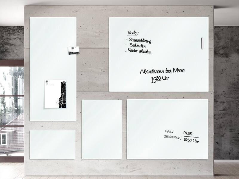 Master of Boards Whiteboard Lissabon Glas Weiß 450 x 300 mm