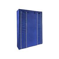Casa Pura Textilschrank Bruno Polyester Dunkelblau 1500 x 450 x 2100 mm