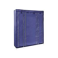 Casa Pura Kleiderschrank Carlos Polyester Dunkelblau 1500 x 450 x 1750 mm