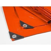 Casa Pura Gewebeplane High Density Polyethylen-Gewebe Orange 6000 x 15000 mm