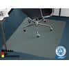 Floordirekt Pro Stuhlunterlage Teppich Recycling-PET Transparent 1150 x 1350 mm