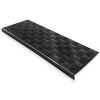 Floordirekt Step Stufenmatte Madras Vollgummi Schwarz 250 x 650 mm