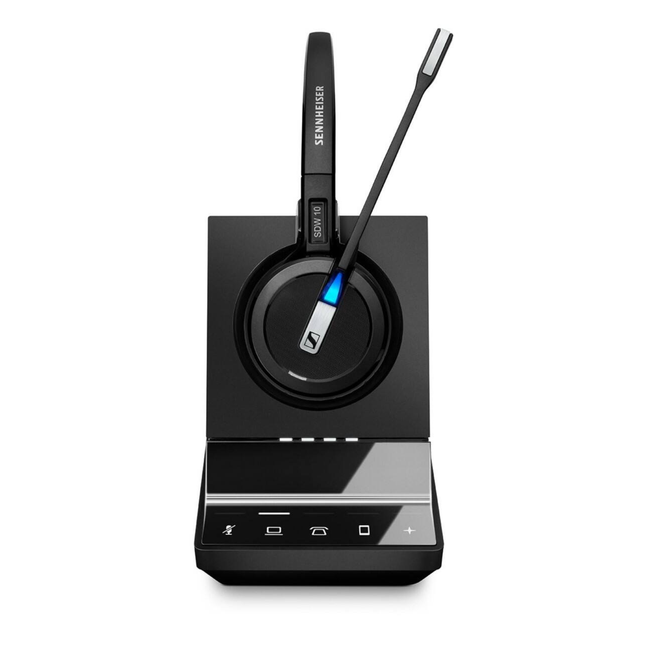 Sennheiser SDW 5015 DECT-Headset Kabellos Kopfbügel Geräuschunterdrückung mit Mikrofon Schwarz mit Mikrofon USB