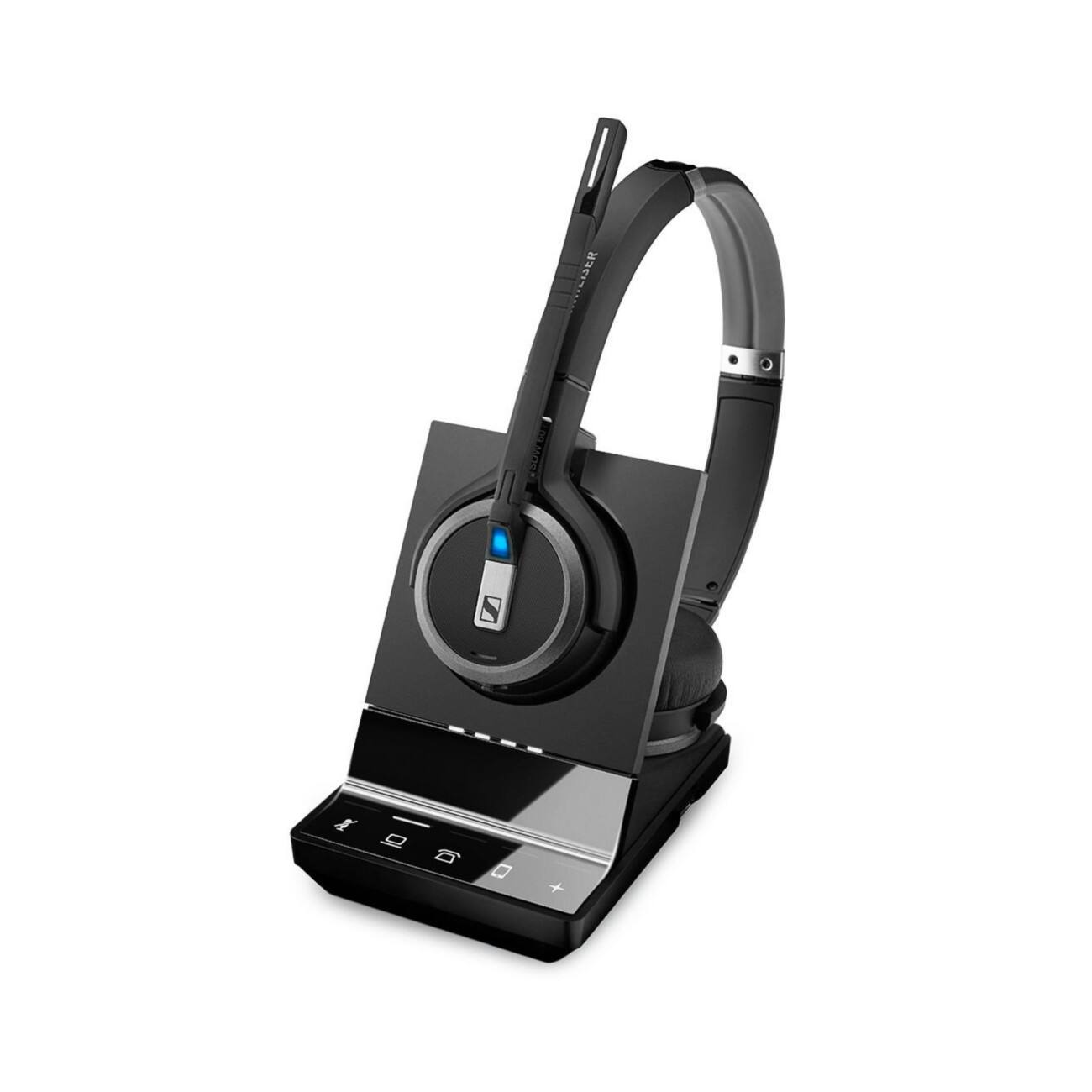 Sennheiser SDW 5065 DECT-Headset Verkabelt / Kabellos Kopfbügel Geräuschunterdrückung mit Mikrofon Schwarz mit Mikrofon USB