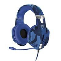 Trust Carus GXT 322B Gaming-Headset Verkabelt Über das Ohr Blau mit Mikrofon