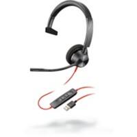 Plantronics Blackwire 3310 Headset 213928-01 Verkabelt Kopfbügel Geräuschunterdrückung mit Mikrofon Schwarz mit Mikrofon