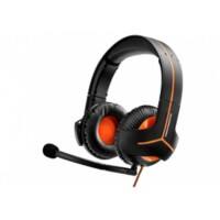 Hercules Y-5300CPX Gaming-Headset Verkabelt Kopfbügel Geräuschunterdrückung mit Mikrofon Schwarz, Orange mit Mikrofon