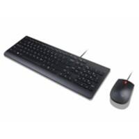 Lenovo Tastatur-Maus-Set Essential Wired 4X30L79897 Verkabelt Schwarz QWERTZ (DE)