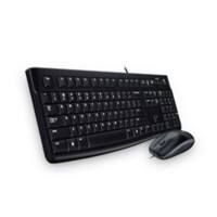 Logitech Tastatur-Maus-Set MK120 920-002536 Verkabelt Schwarz QWERTZ Tschechisch
