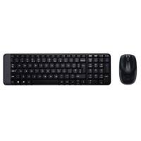 Logitech Tastatur-Maus-Set MK220 920-003165 Kabellos Schwarz QWERTZ Tschechisch