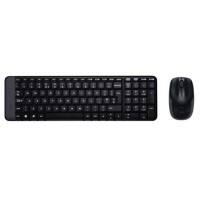 Logitech Tastatur-Maus-Set MK220 KB, M150 M 920-003168 Kabellos Schwarz QWERTY Internationaler EER