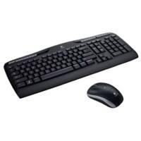 Logitech Tastatur-Maus-Set MK330 920-003967 Kabellos Schwarz QWERTZ (DE)