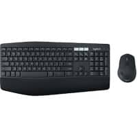 Logitech Tastatur-Maus-Set MK850 920-008221 Kabellos Schwarz QWERTZ (DE)