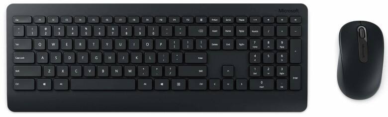 MICROSOFT Kabellos Tastatur-Maus Set QWERTZ Schwarz