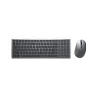 Dell Tastatur-Maus-Set KM7120W KM7120W-GY-GER Kabellos Titangrau QWERTZ (DE)