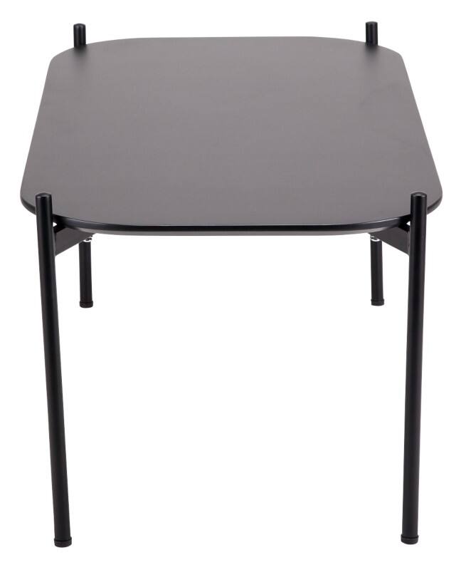 meet powered by PAPERFLOW Empfangstisch Rechteckig Meet MDF (Mitteldichte Faserplatte) Schwarz 750 x 500 x 400 mm