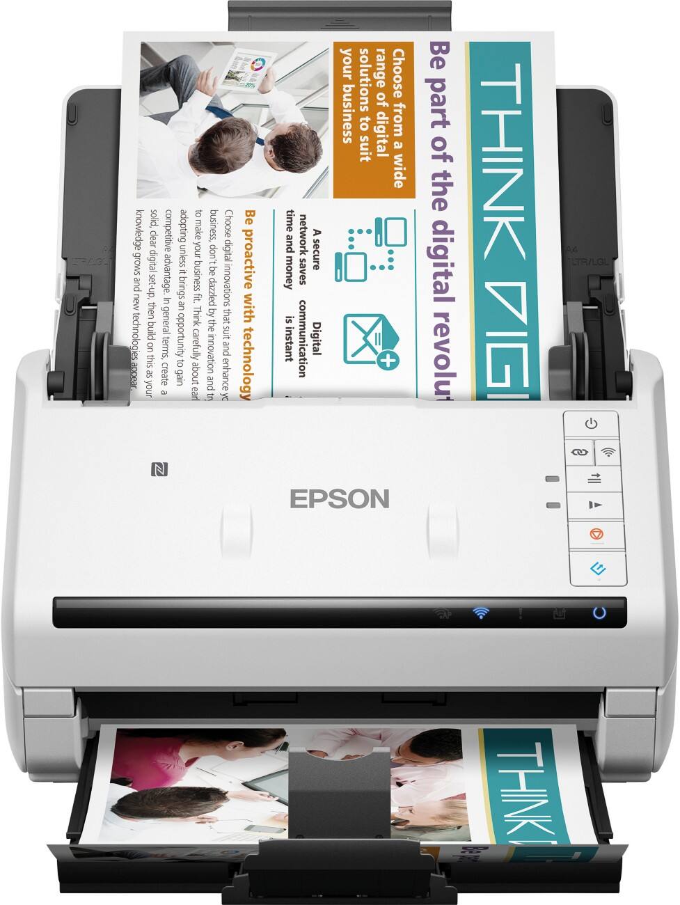 Epson Scanner Workforce Ds-570W Netzwerkfähig Weiß 1 X A4 600 X 600 Dpi Wlan