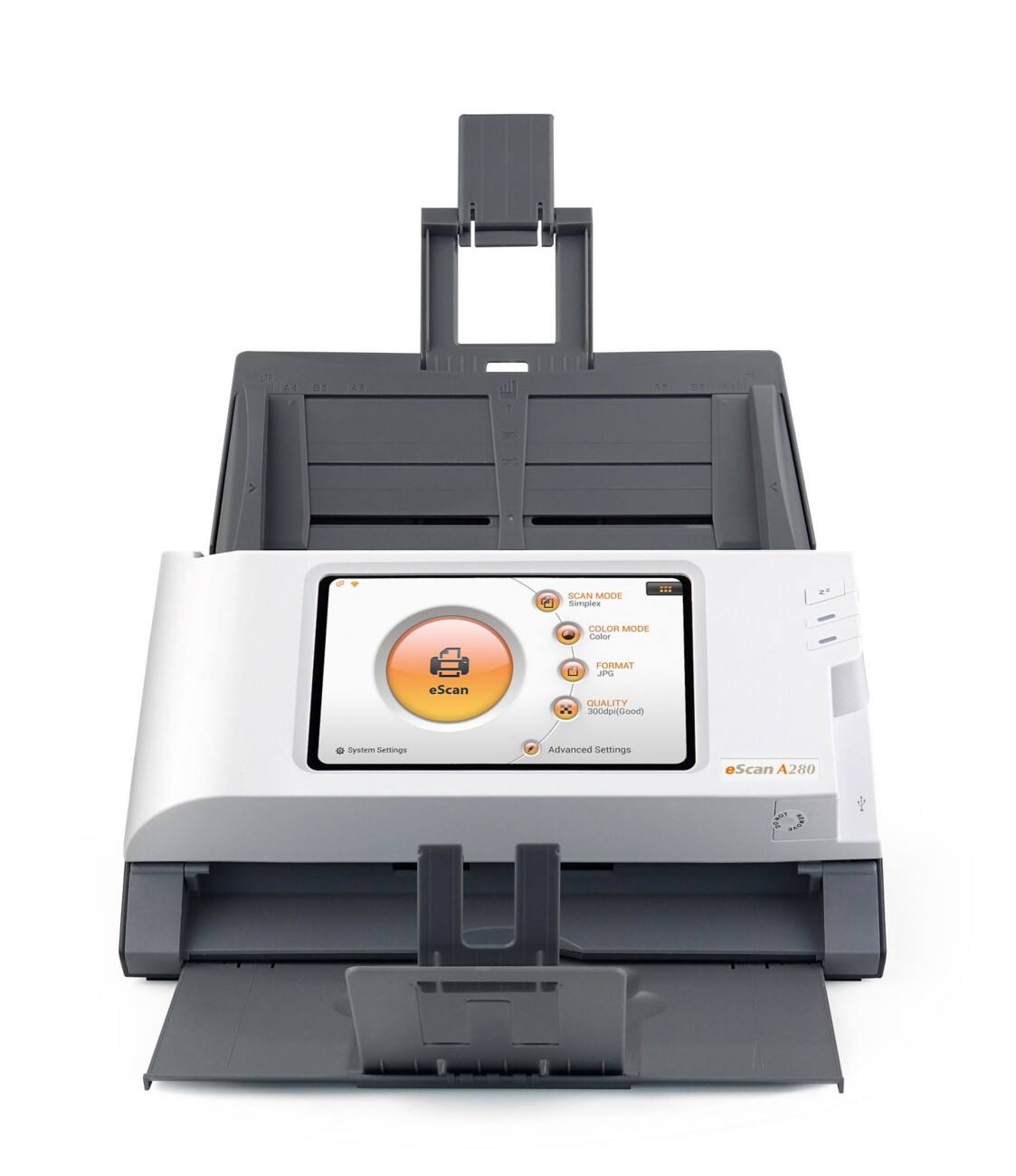 Plustek Scanner Escan A280 Schwarz, Weiß 1 X A4 600 X 600 Dpi