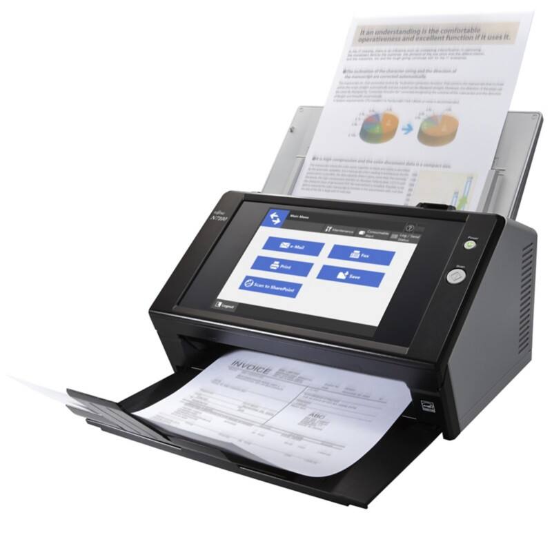 Fujitsu N7100E DIN A4 Scanner 600 x 600 dpi Schwarz