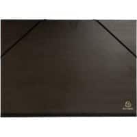 Exacompta Kunstordner 548000E Karton 320mm x 450mm Schwarz 10 Stück