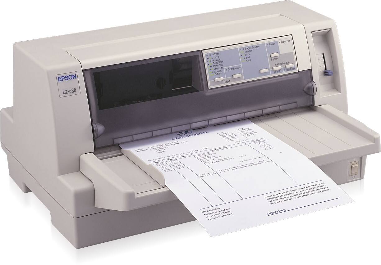 Epson LQ LQ-680 Mono Nadeldruck Dot-Matrix Drucker DIN A4 Grau C11C376125