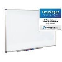 office marshal Profi Whiteboard Magnetisch Lackierter Stahl Einseitig 90 (B) x 60 (H) cm