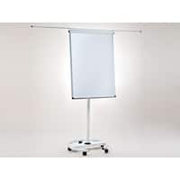 master of boards Shark Flipchart Lackierter Stahl 67 (B) x 105 (H) cm Grau