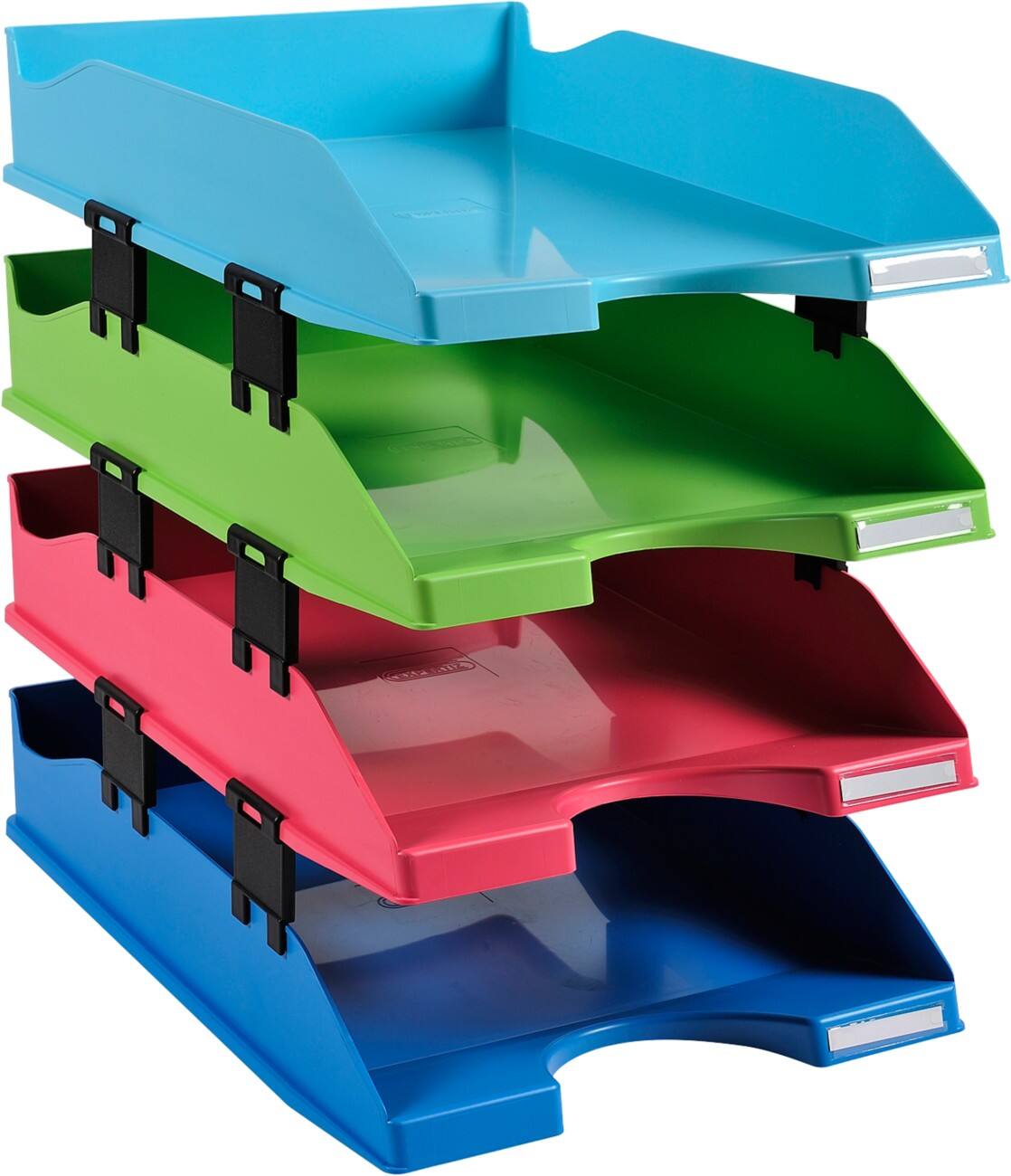 Exacompta Briefablage 1928 1131928SETD Polystyrol 2.000 Blatt Farbig sortiert 24,3 x 25,4 x 34,6 cm 4 Stück