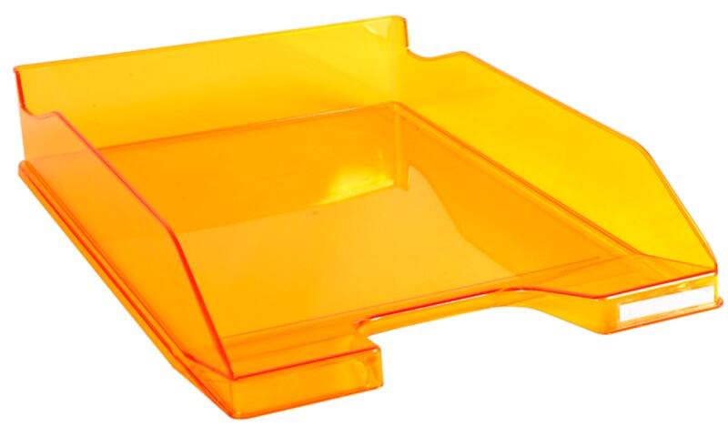 Exacompta Briefablage Classic 113246D Polystyrol 500 Blatt Orange, Transparent 65 x 25,5 x 34,6 cm 6 Stück