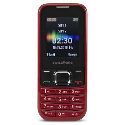 Swisstone SC SC 230 0,3 Megapixel 4.5 cm (1,77 Zoll) MiniSIM Mobiltelefon Mobiltelefon Rot