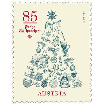 Post AG/Österreichische Post Weihnachten Vintage 2020 Briefmarken 50 Stück