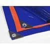 Casa Pura Abdeckplane High Density Polyethylen-Gewebe Blau, Orange 3000 x 5000 mm