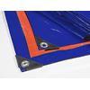 Casa Pura Abdeckplane High Density Polyethylen-Gewebe Blau, Orange 6000 x 8000 mm
